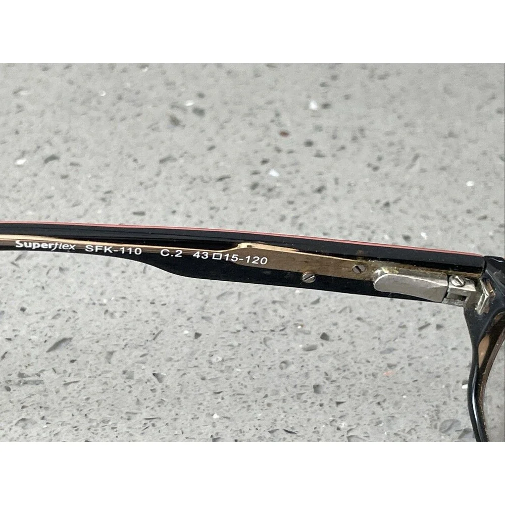 Superflex Kids SFK 110 C2 43-15-120 Red Burgundy Full Rim Eyeglasses Frames ONLY